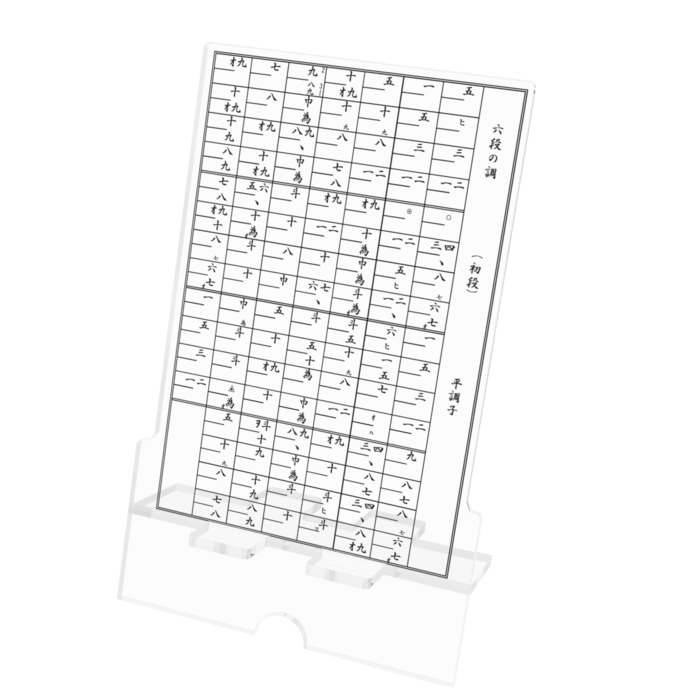 アクリルスマホスタンド - 100x160mm(ケーブル穴あり)