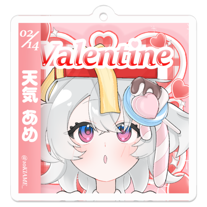 アクリルキーホルダー - 50 x 50 (mm)