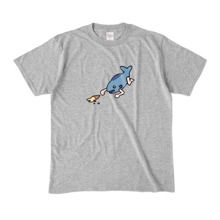 カラーTシャツ - M - 杢グレー (濃色)