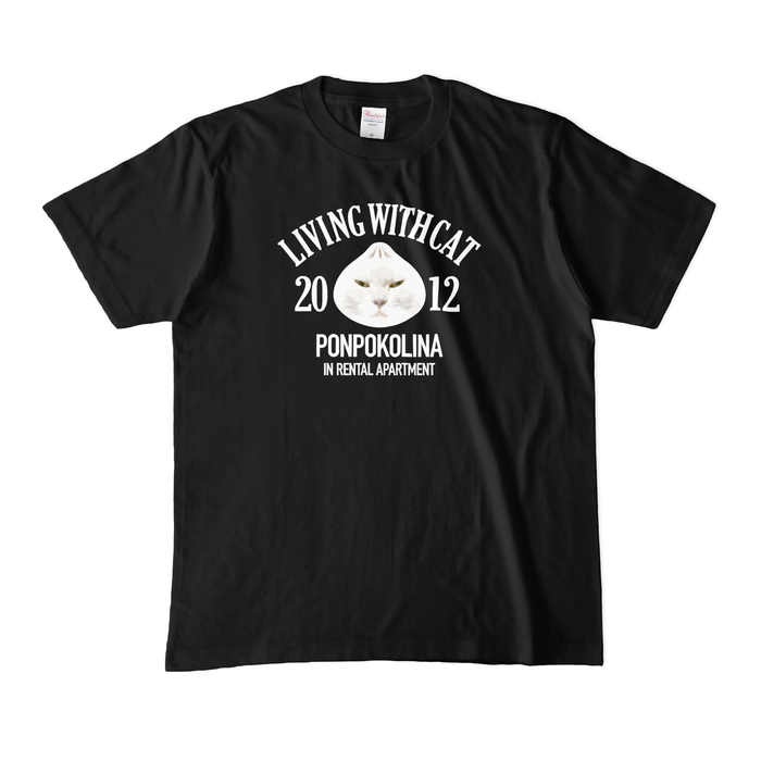 肉まんポンコTシャツ 半袖(ブラック)メンズM