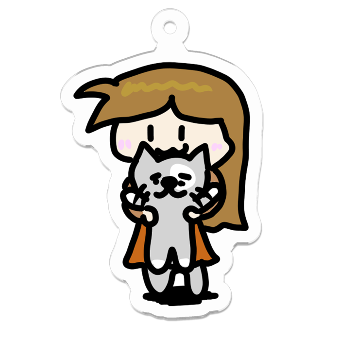 アクリルキーホルダー - 50 x 50 (mm)