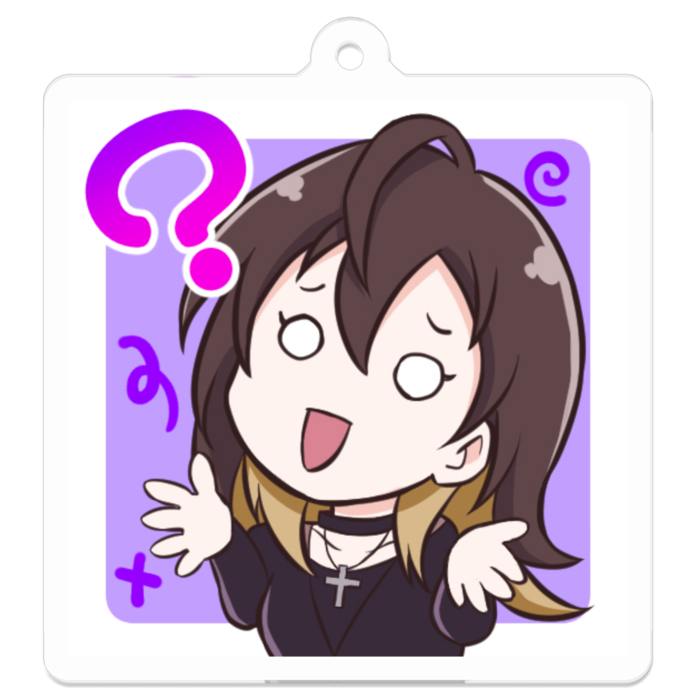 アクリルキーホルダー - 50 x 50 (mm)