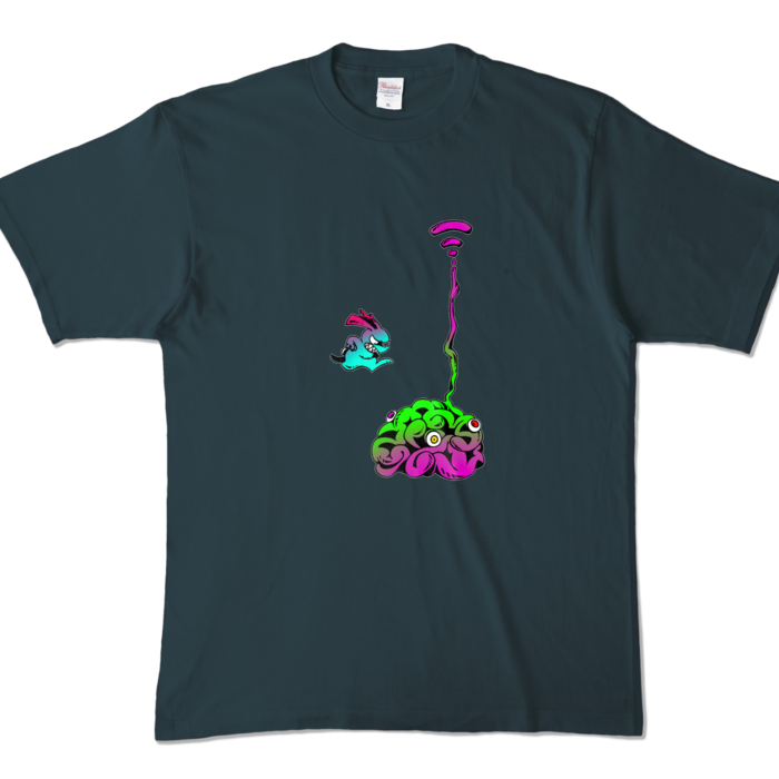カラーTシャツ - XL - デニム (濃色)(3)