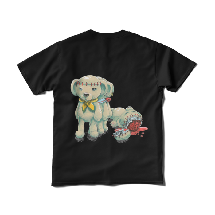 Tシャツ（短納期） - S - ブラック　脳くま