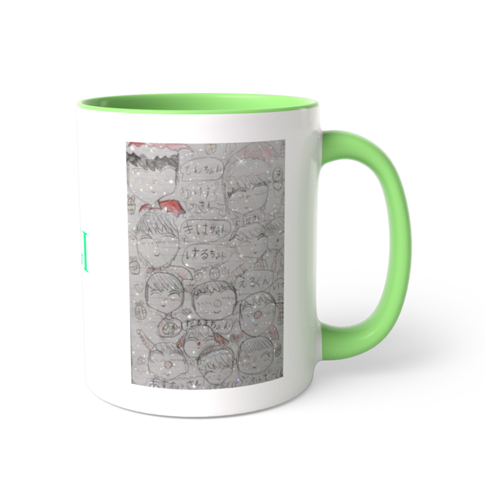 ツートンカラーマグカップ - 直径 8.2cm / 高さ 9.5cm