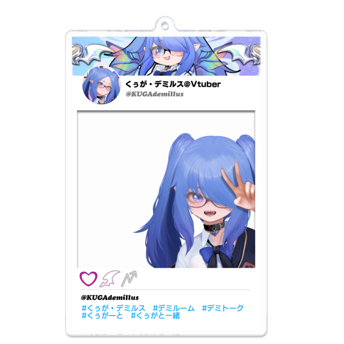 アクリルキーホルダー - 100 x 100 (mm)
