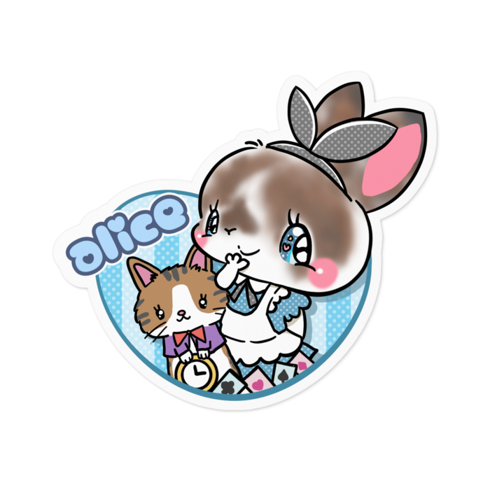 ステッカー - 100 x 100 (mm)