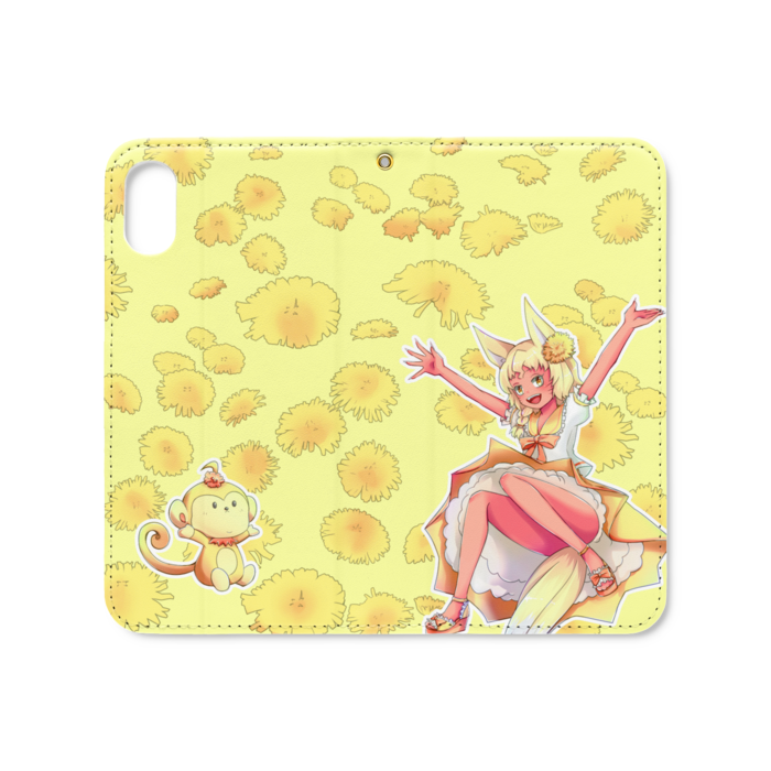 手帳型iPhoneケース（ベルトなし） - iPhone XS / X - ストラップ穴 あり