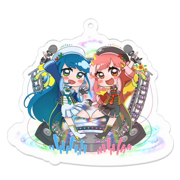 アクリルキーホルダー - 70 x 70 (mm)