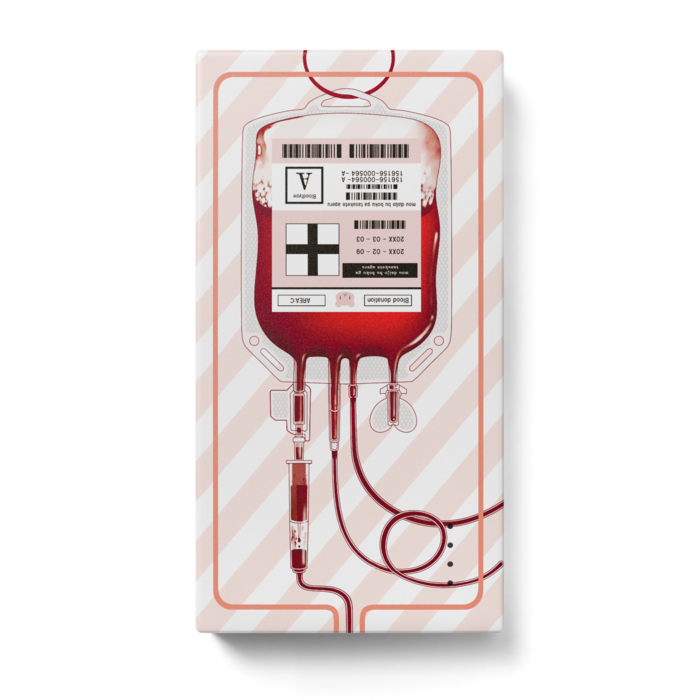 輸血パックのモバイルバッテリー Citro Rium Booth