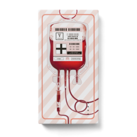 輸血パックのモバイルバッテリー Citro Rium Booth