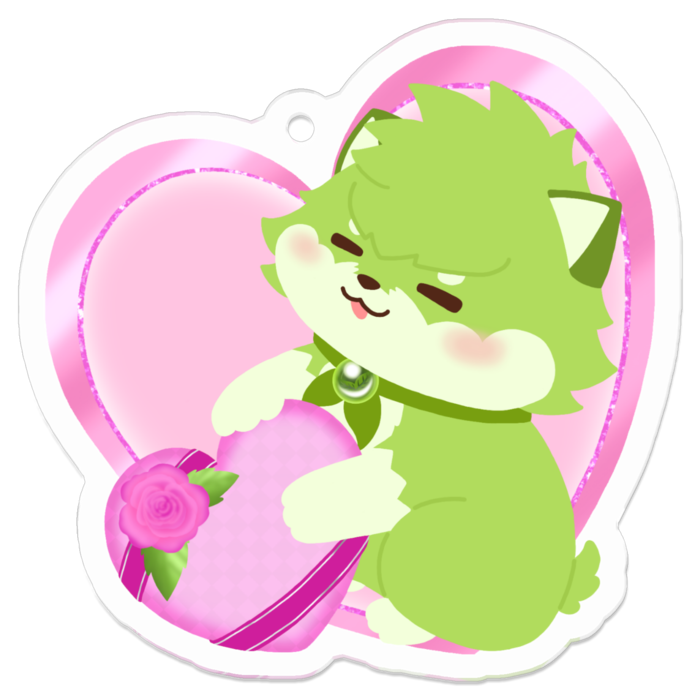 5.ピンクのバラ飾りの贈り物