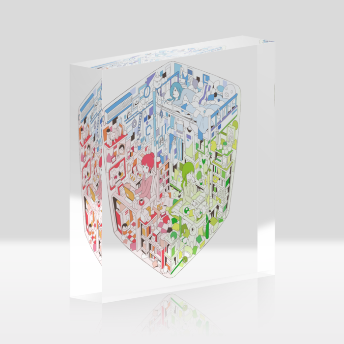 アクリルブロック - 100x100mm