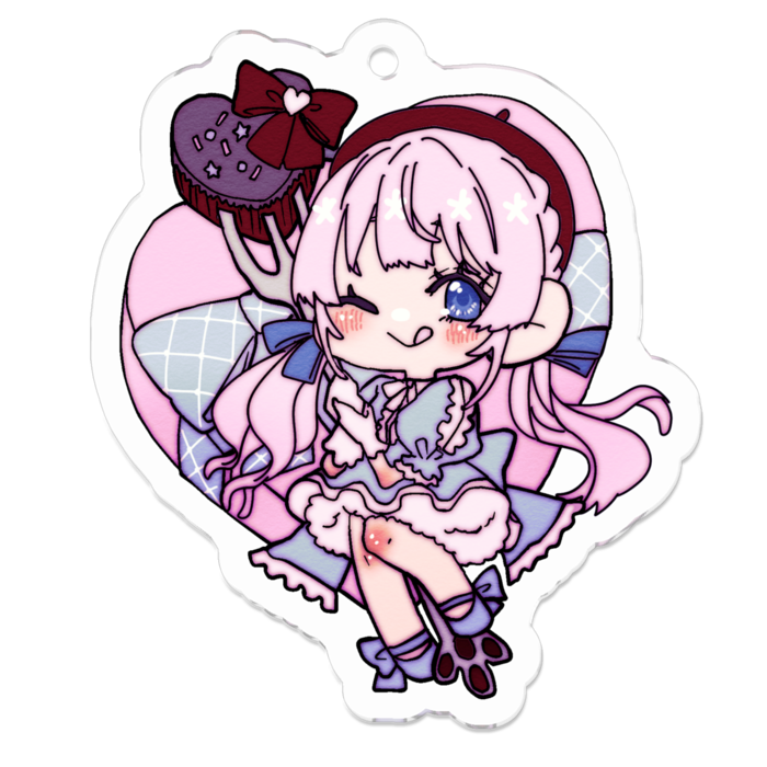 アクリルキーホルダー - 50 x 50 (mm)