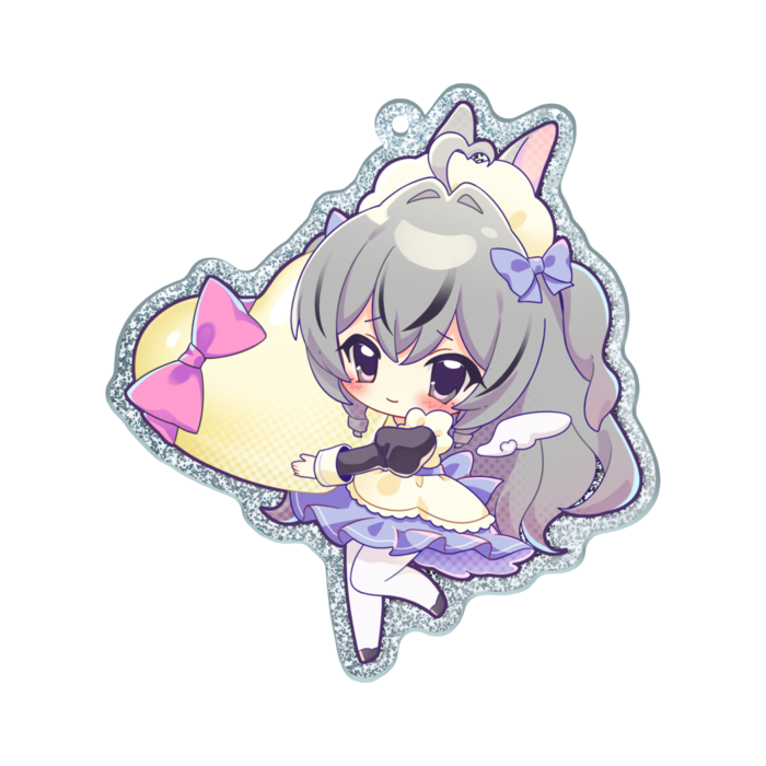 ラメアクリルキーホルダー - 70 × 70mm(1)