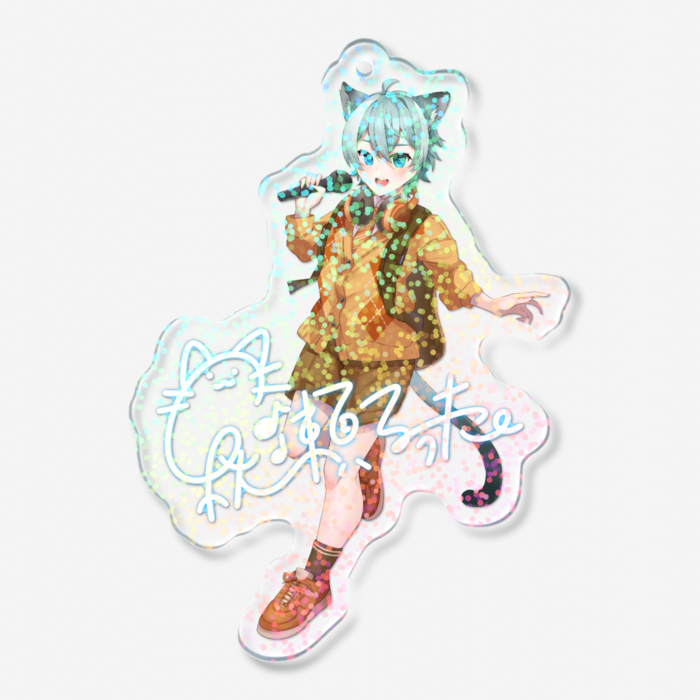 ホログラムアクリルキーホルダー - 70 × 70mm