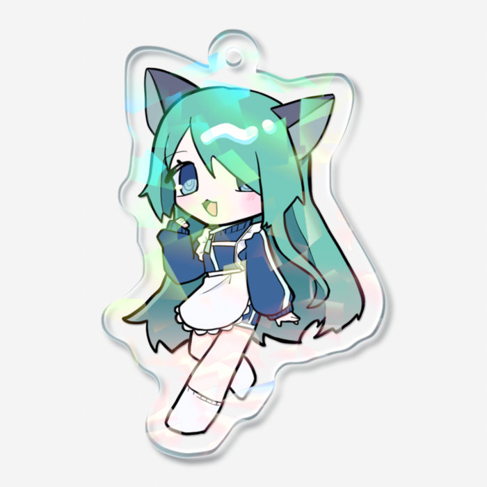 ホログラムアクリルキーホルダー - 50 × 50mm