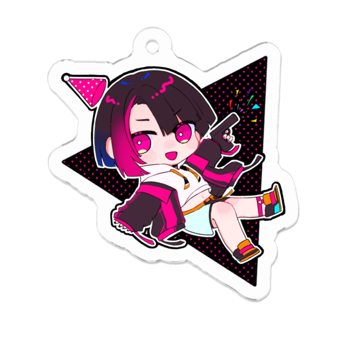 アクリルキーホルダー（コーティング） - 50 x 50 (mm)