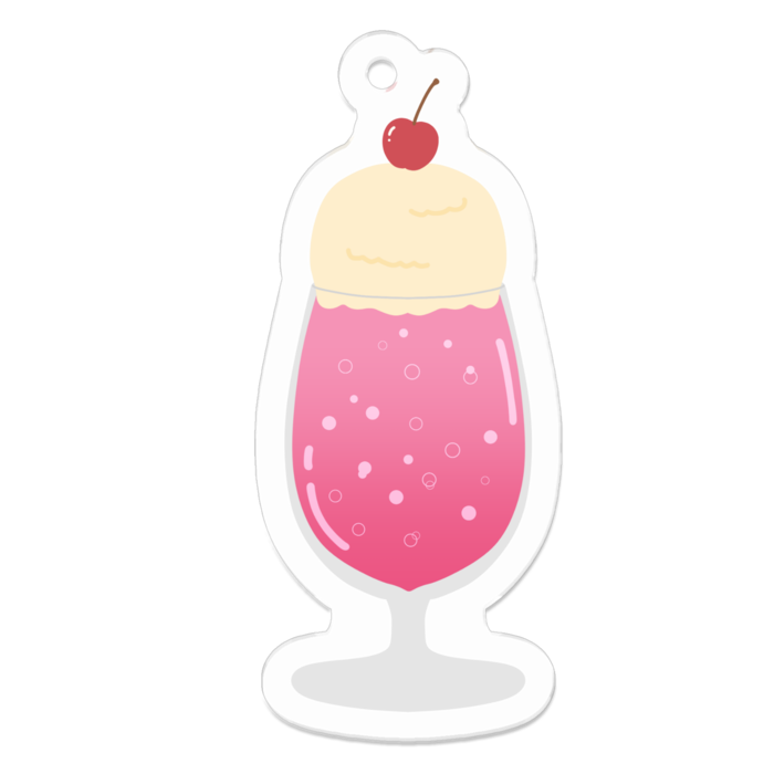 アクリルキーホルダー - 50 x 50 (mm)