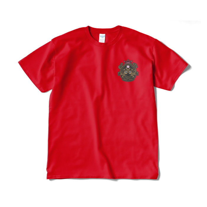 みみTシャツ - XL - 黒ロゴ・レッド