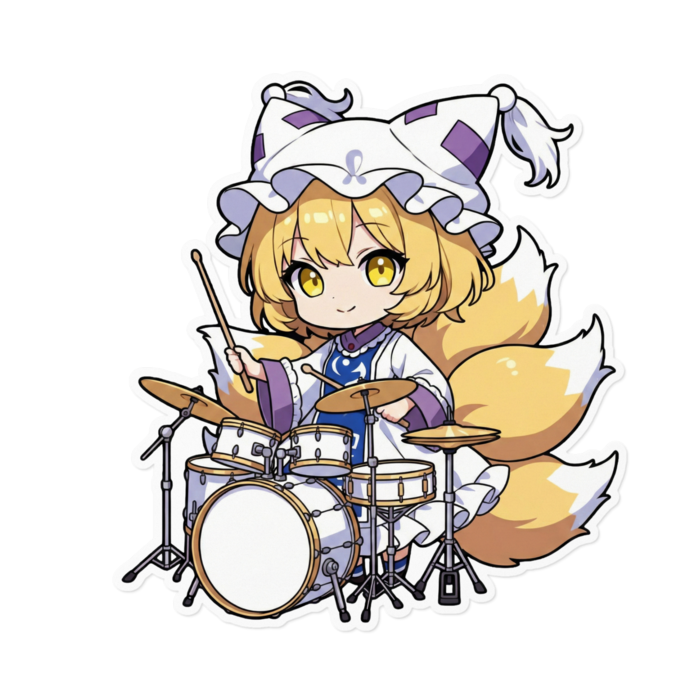 ステッカー - 160 x 160 (mm)(キャラのみ)