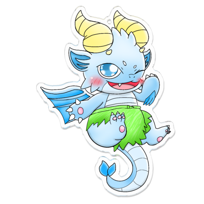 アグアくん アクリルキーホルダー (大) 100×100