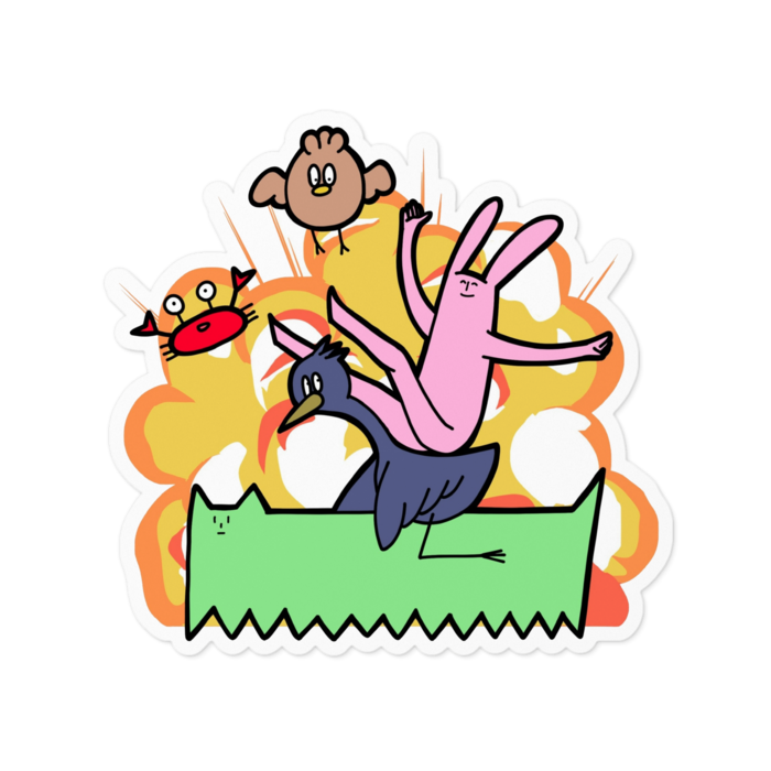 ステッカー - 100 x 100 (mm)