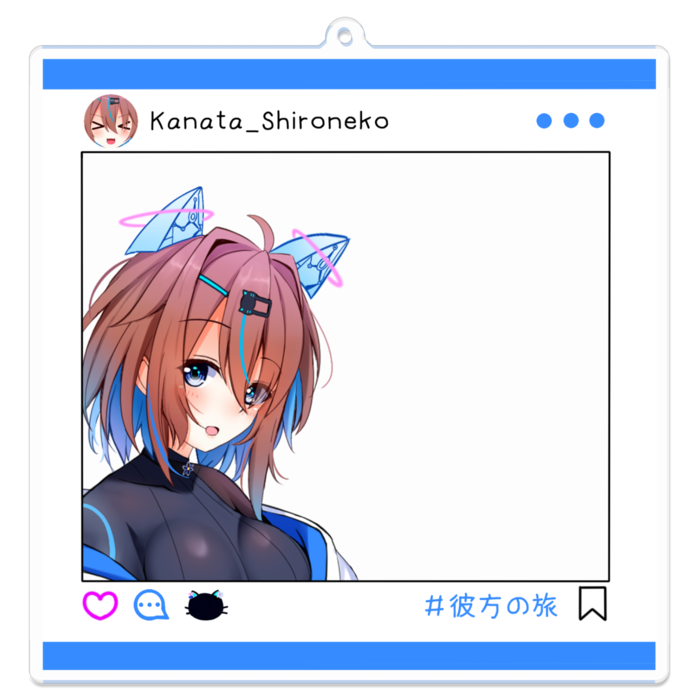 アクリルキーホルダー - 100 x 100 (mm)