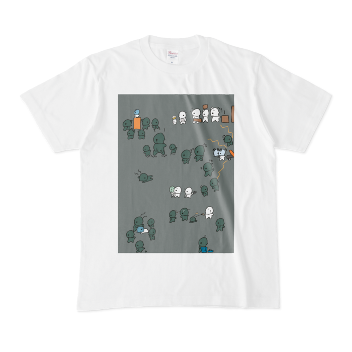 Tシャツ - M - 白 - チュンチュンハザード