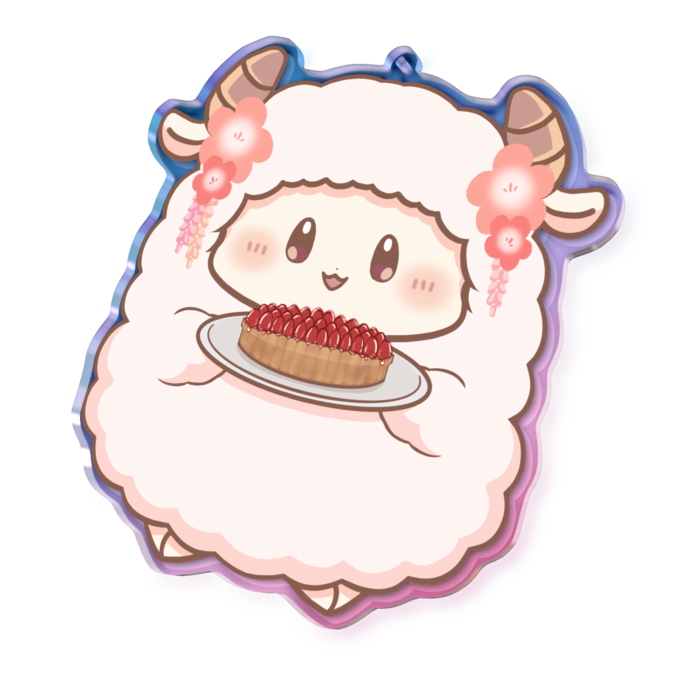 けだま⑦ - 100 × 100mm