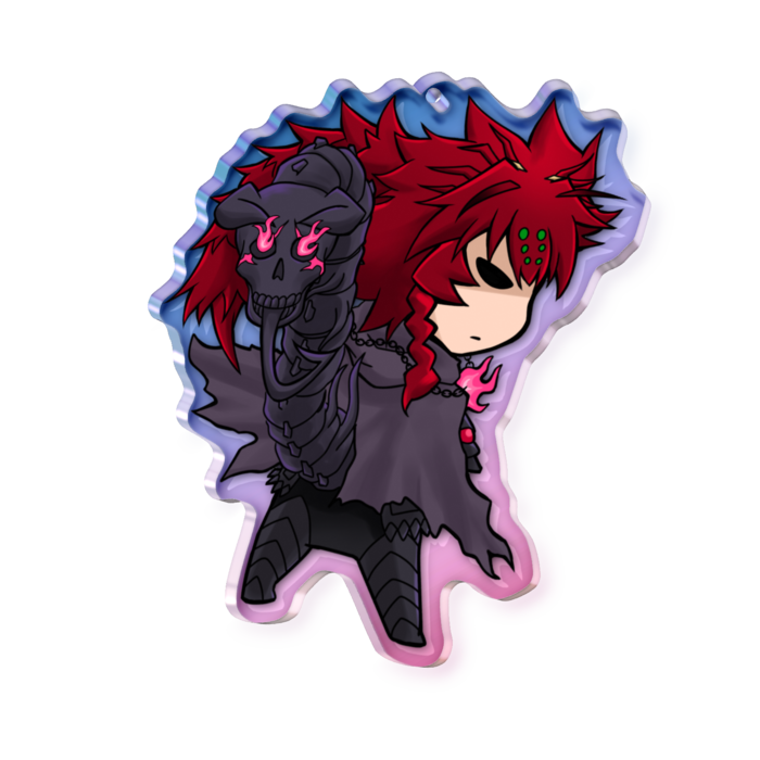 オーロラアクリルキーホルダー - 70 × 70mm