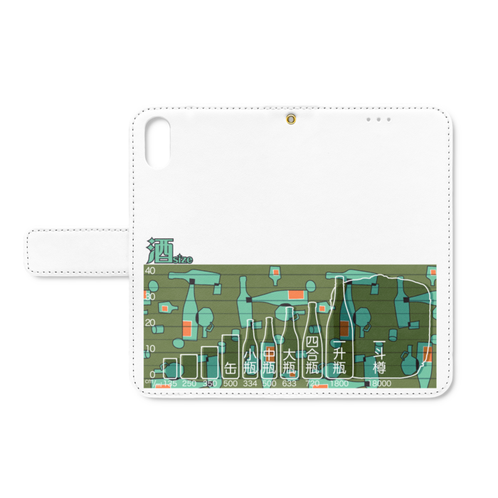手帳型iPhoneケース - iPhone XS / X - ストラップ穴 あり