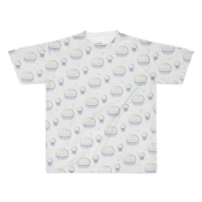 フルグラフィックTシャツ　白色　XL