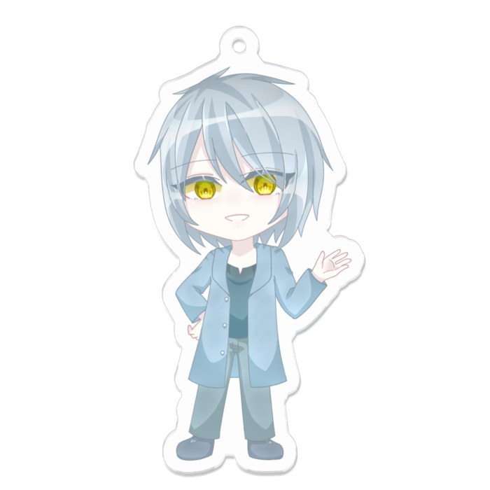 額田水晶アクリルキーホルダー - 70 x 70 (mm)