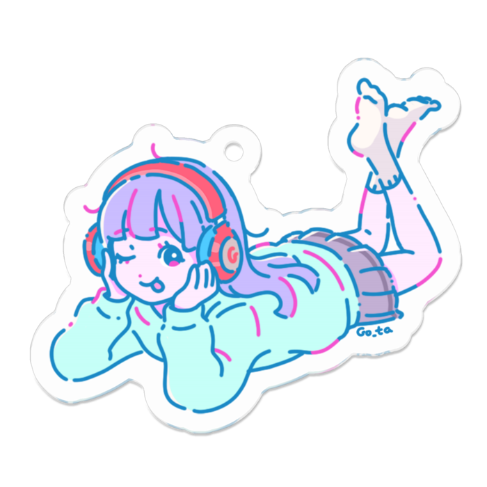 アクリルキーホルダー - 50 x 50 (mm)