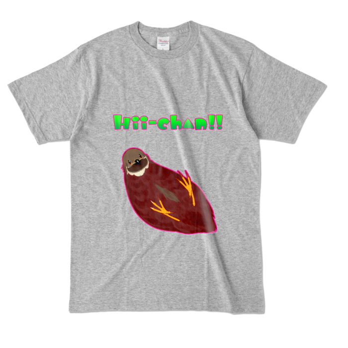 カラーTシャツ - L - 杢グレー (濃色)