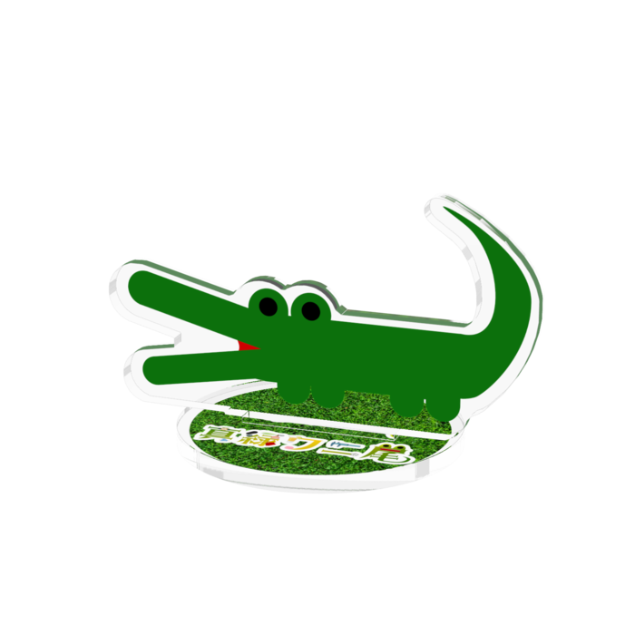 アクリルフィギュア - 70x70mm(芝生スタンド)