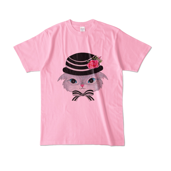 カラーTシャツ - L - ピーチ (淡色)