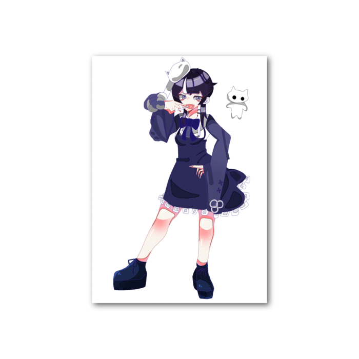 フォト風カード - 縦 - 片面