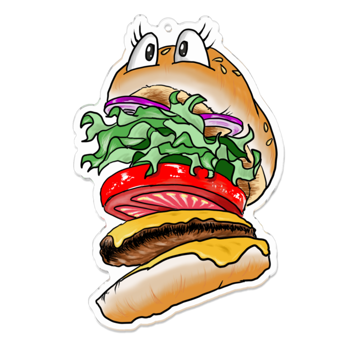 アクリルキーホルダー - 100 x 100 (mm)