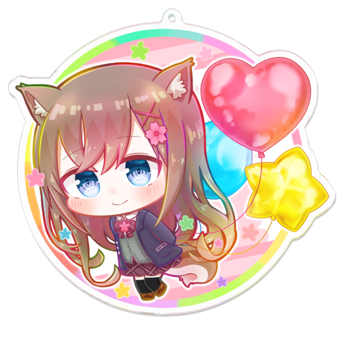 アクリルキーホルダー - 100 x 100 (mm)