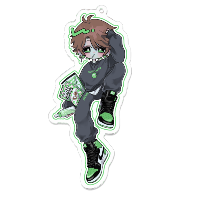 アクリルキーホルダー - 100 x 100 (mm)