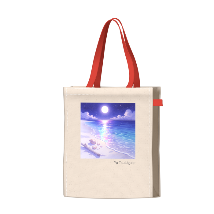 ツートンカラーバッグ - レッド - W34 × H41 × D14cm