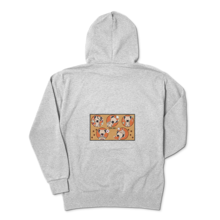 ジップパーカー - XL - 杢グレー