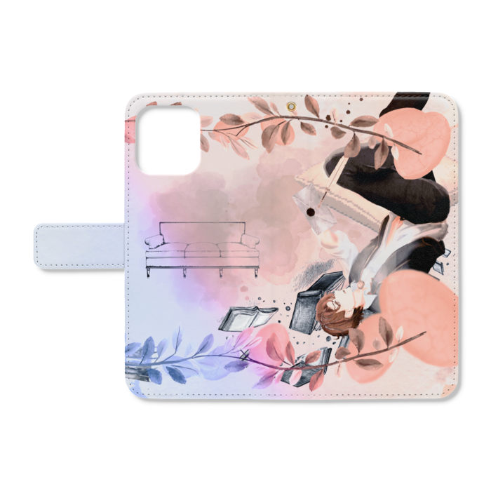 手帳型iPhoneケース - iPhone12 ProMax - ストラップ穴 あり