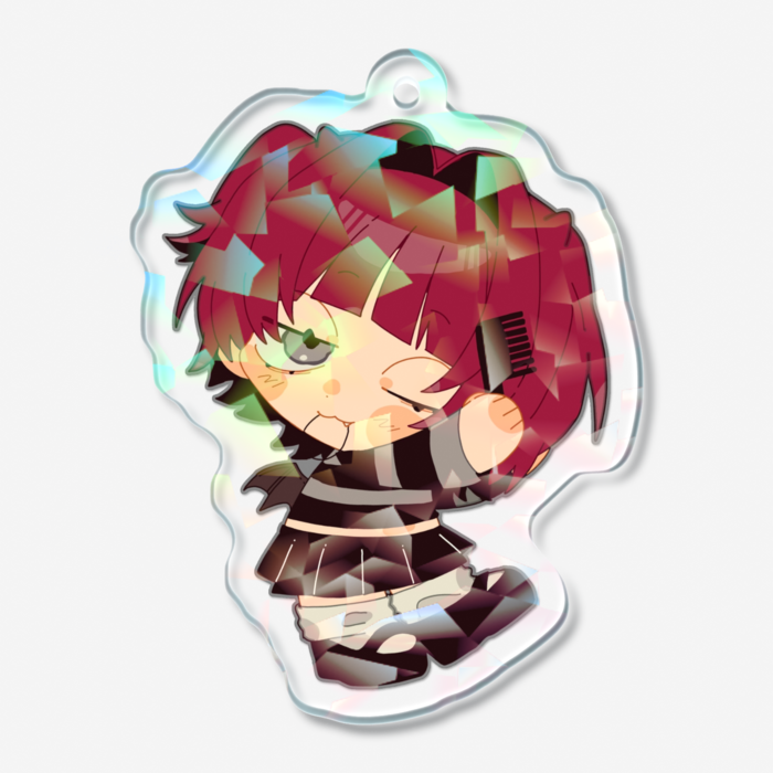 ホログラムアクリルキーホルダー - 50 × 50mm
