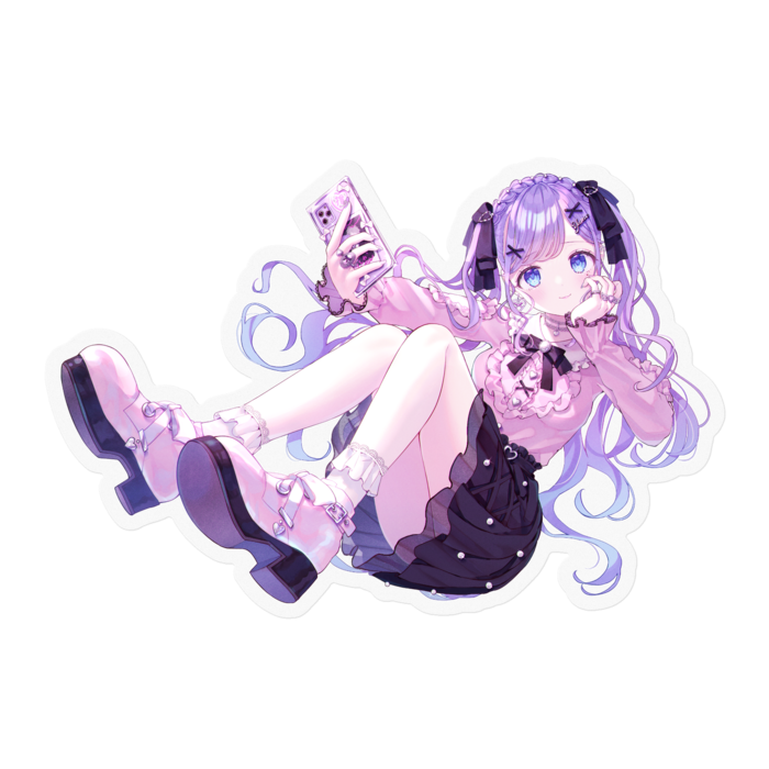 【ジャケットイラスト】ステッカー - 100 x 100 (mm)(2)