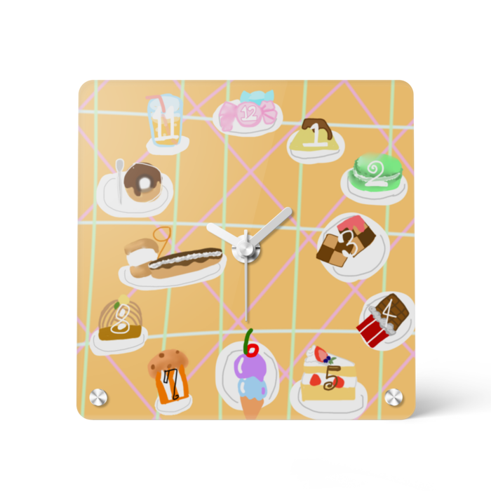 アクリル時計 - 150x150mm