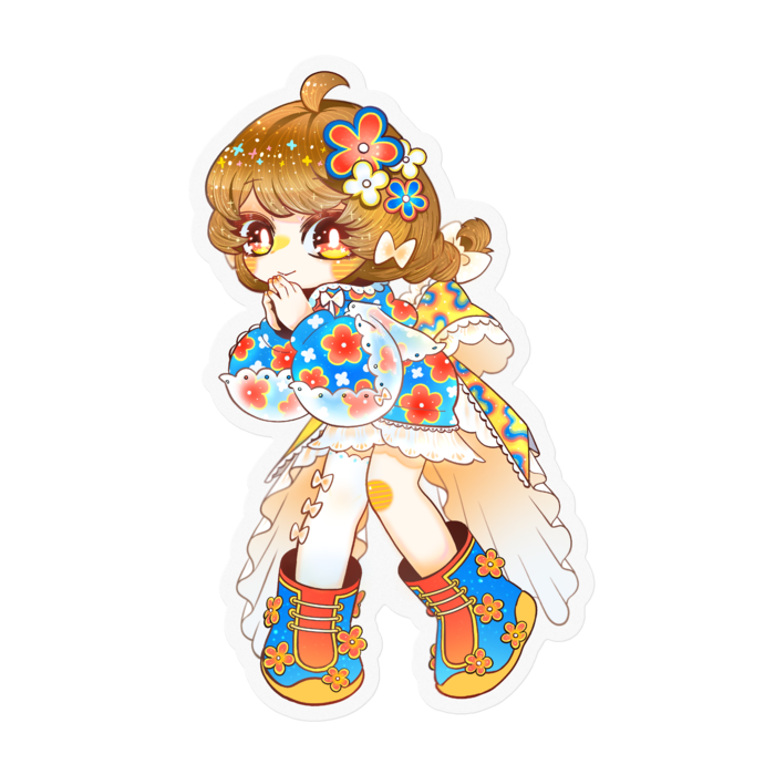 ステッカー - 100 x 100 (mm)クリア