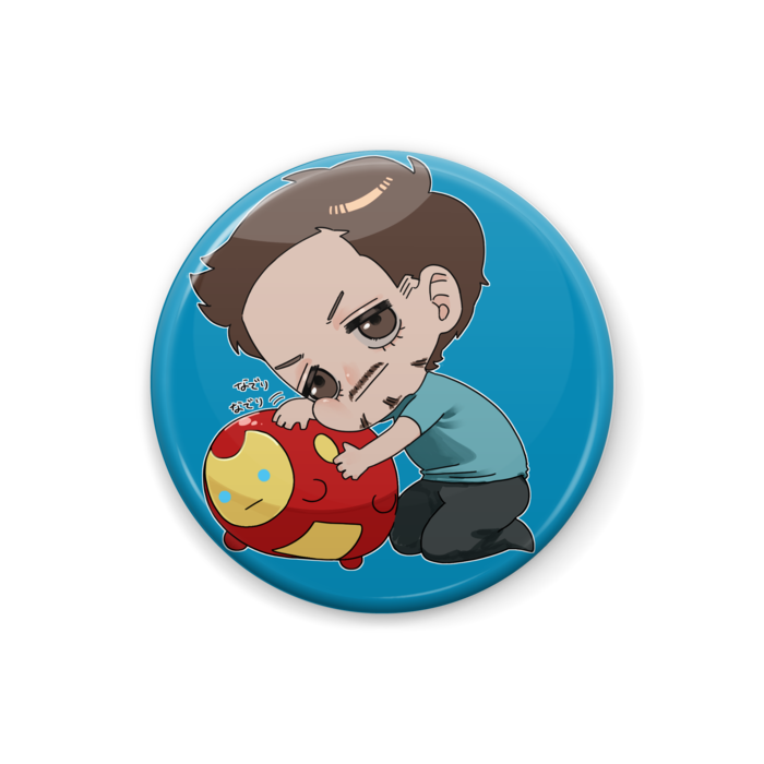 缶バッジ - 25mm青